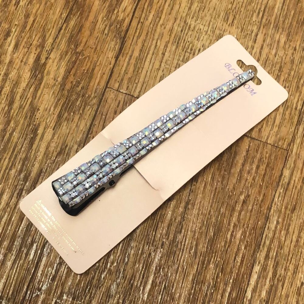 3 for $30 Blossom Silver Shiny Sparkle Jewel Hair Clip